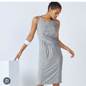 Fabletics Gray Midi Dress